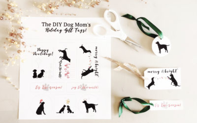 Free Dog Themed Holiday Gift Tags